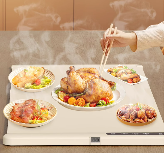 10秒速熱家庭料理多用柔性捲折暖餸墊