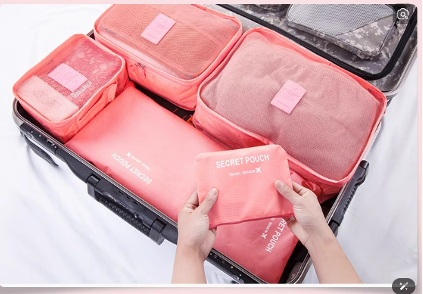 日本樂天 Travel Pouch 6件套旅行收納袋輕便套裝